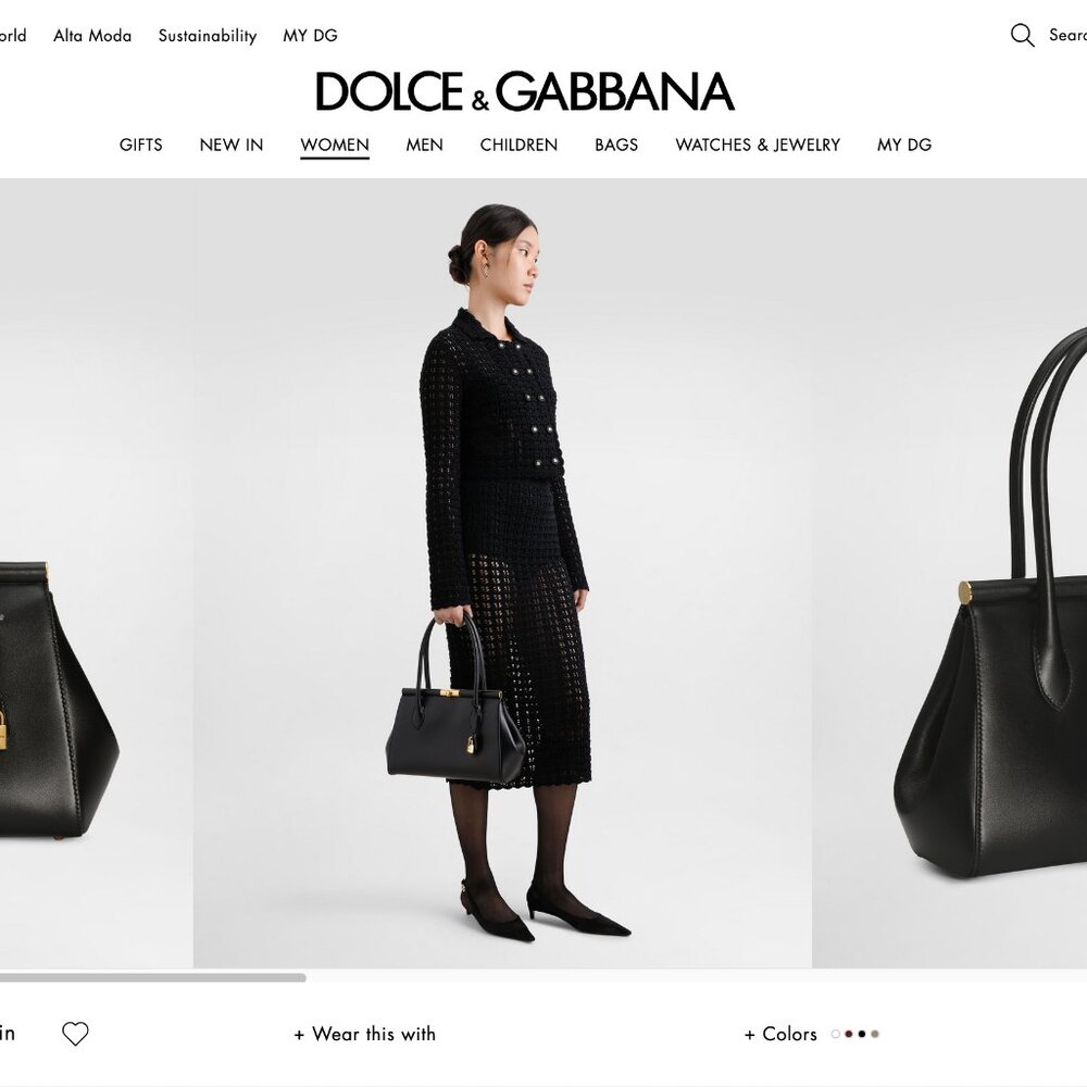 Dolce & Gabbana Black Marlene shoulder Handbag bag